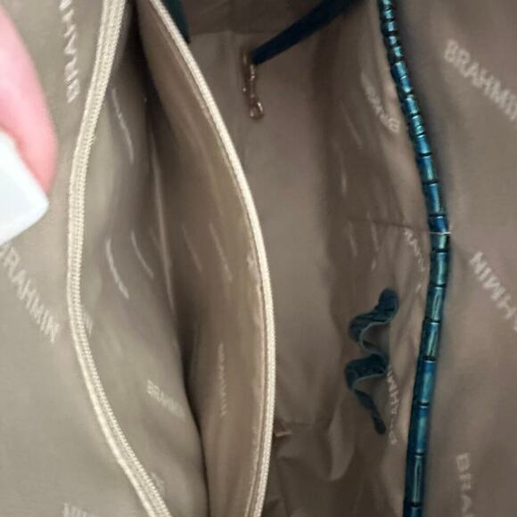 Brahmin Medium Duxbury Satchel In Peacock Melbourne Leather - Picture 13 of 15